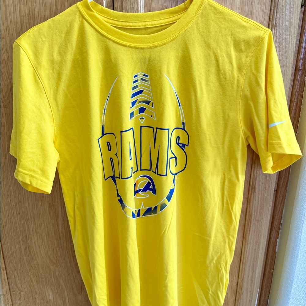 Nike Yellow Rams Graphic Tee with Blue Accents